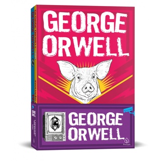 Box com as obras revolucionárias George Orwell - Principis
