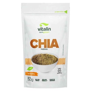 Farinha De Chia Integral Sem Glúten Vegano Vitalin 150g