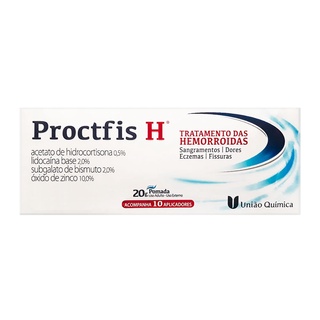 Proctfis H - Pomada Para Tratamento Das Hemorroidas Com 10 Aplicadores - Peso Líq.: 20g