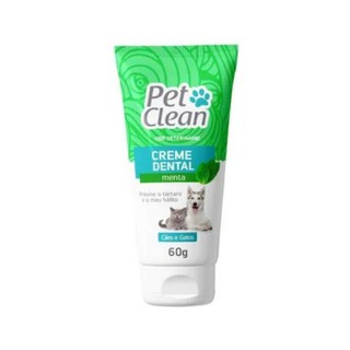 Kit Pasta de Dente Creme Dental + Spray Bucal Menta + Escova Dedal Escova de Dentes (Saúde Bucal Higiene oral para cães e gatos original Pet Clean) (6)
