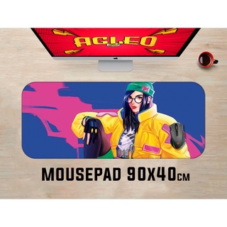 Mouse Pad Gamer Killjoy Valorant Extra Grande 90x40cm Borda Costurada mousepad killjoy mousepad valorant