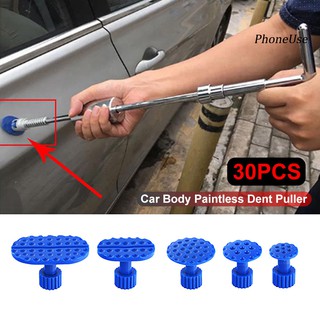 Pu + 30 Pcs Corpo Do Carro Removedor Extrator Paintless Dent Tabs Reparação Automóvel Conjunto De Ferramentas