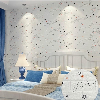 Cor de rosa Papel de parede infantil Adesivo autoadesivo para Espuma Decoração quarto sala de estar (8)
