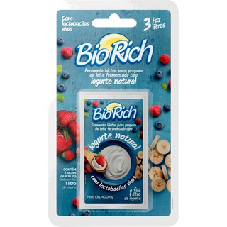 Promoção !!! 3 Fermento Bio Rich® Original- Iogurte Natural