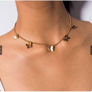 kilii women fashion temperament butterfly necklace