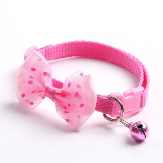 Cute Collar Bowknot Tie with Bell for Cat Puppy Pet Accessories (9)