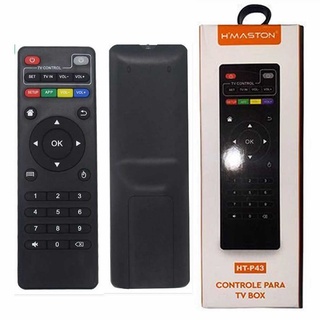 Controle Remoto Tv Box Universal Smart Pro Preto Hmaston Canais Televisão Volume