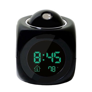 Relógio Despertador Digital Multifunções Voz Falante Led Projeção Temperatura
