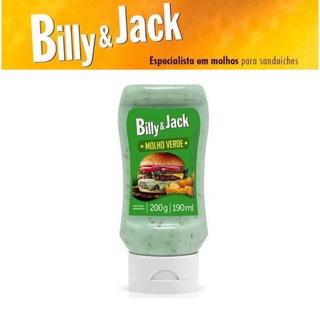 Molho Billy Jack Sabores - Molho Billy Jack Verde 200g - Billy Jack Maionese