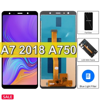 Tela Touch Frontal Display Lcd Samsung Galaxy A7 2018 A750 A750 Display