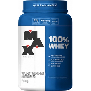 100 % Whey Protein Concentrado 900gr - Max Titanium