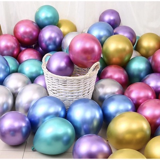 50/100unidades Balões Metalizados cromados Bexigas Metalizadas cromadas 5/10 Polegadas (1)
