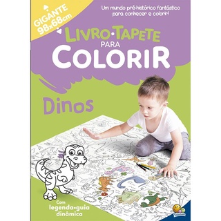Livro - tapete para colorir- Dinos