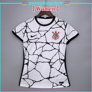 Camisa Do Corinthians Feminina I 2021 De Futebol Branca