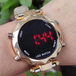 LED Relógio feminino relógio de quartzo estilo LED redondo luminoso casual luxo de qualidade (8)