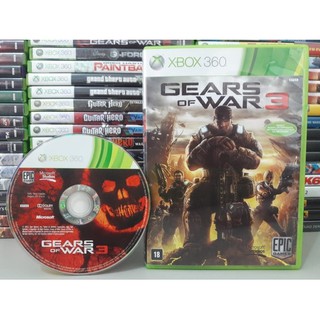 Gears Of War 3 Xbox 360 Jogo Original Midia Física