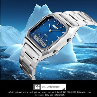 SKMEI Brand Men Fashion Sport Casual Analog Quartz Watch Digital Dual Time Chronograph Waterproof Wristwatches Relogio