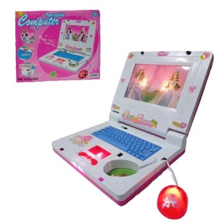 Notebook de Brinquedo Lap Top Infantil Musical Com Luzes Princesas (1)