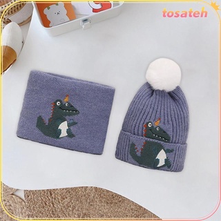 Children Hat Thick Knitting Wool Cartoon Unisex for Winter Christmas Kid