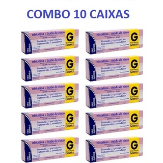 Pomada para assadura Dermodex Oxido de zinco KIT 10x60g creme = Dermodex (1)