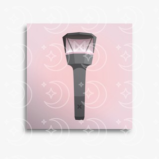 Placa decorativa K-pop -Monsta X Lightstick (20x20, 15x15)