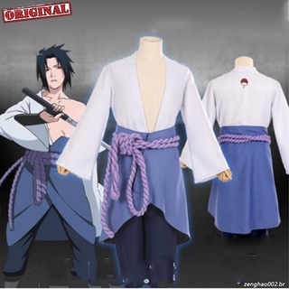 HOT Naruto akatsuki Cosplay Uchiha Sasuke Uzumaki Jacket Blusa Top Coat Costume Set Uniforme Festa De Halloween Sh