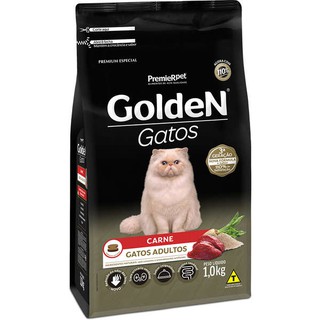 Ração Golden Gatos Adultos Carne (1)