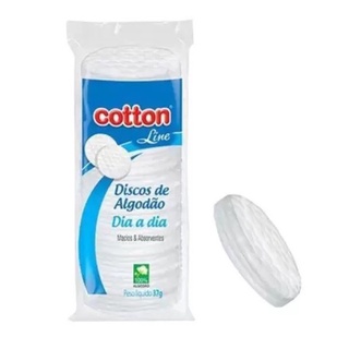 Discos De Algodão Para Limpeza Dia A Dia 37g Cotton Line