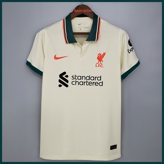 Camisa Do Liverpool 21-22 Camiseta De Team Futebol Away (1)