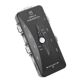 Switch Vga Chaveador 4×1 Kvm Usb Para Mouse Teclado Etc T94 (2)