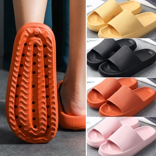 Women's thick soled elevated bathroom EVA slippers