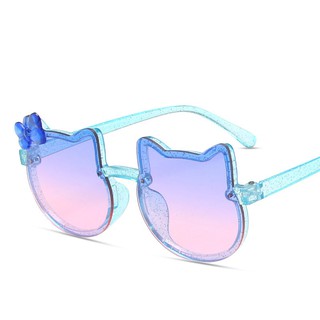 Óculos De Sol De Sol Infantil Com Glitter / Laço Fofo / Gatinho Para Crianças (7)