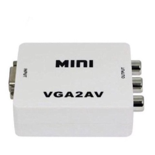 mini adaptador Vga2Av conversor para audio e video
