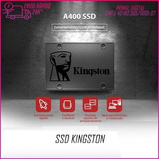 HD SSD KINGSTON 120GB 240GB 480GB SATA III NOVO LACRADO ORIGINAL Rhkj.br