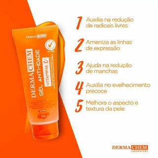 Kit Vitamina C Sabonete Gel Esfoliante e Creme Facial Skincare Limpeza de Pele (2)