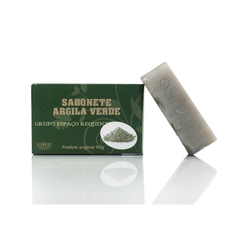 Sabonete em Barra Argila Verde Skincare Facial Limpeza do Rosto Clareia Manchas Seca Espinhas 90gr