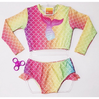 Blusa Proteção Solar UV+ Biquíni Infantil Menina Natação Praia Piscina + Brinde (4)