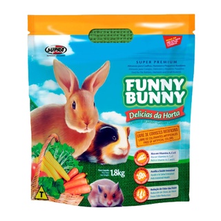 Ração Funny Bunny Delícias da Horta 1,8kg - Hamster, Porquinho da Índia e Chinchila