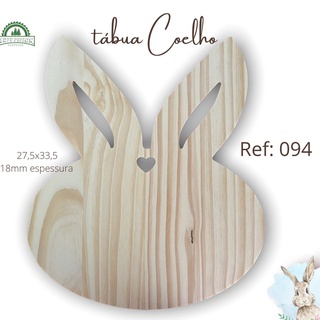 tabua COELHO DE PASCOA de madeira pinus mesa posta decoração frios doces