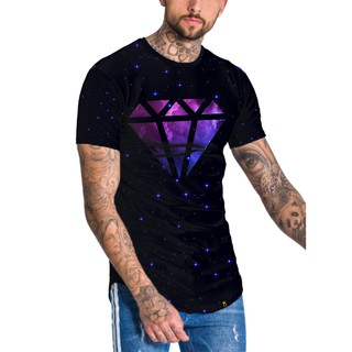 Camisa Camiseta Longlines Diamante Exclusiva Dayos Moda Masculina
