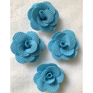 Flor de Tecido 30mm - Azul