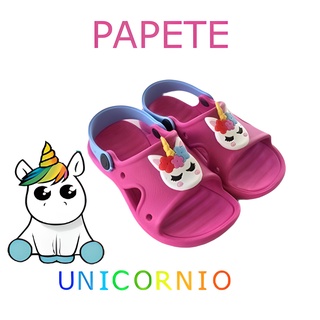 Papete sandalia chinelo croc infantil menina Unicórnio (1)