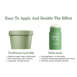 Salorie Green Tea Mask Purifying Clay Stick Facial Cleansing Skin Masks Moisturizing Acne Blackhead Remover (8)