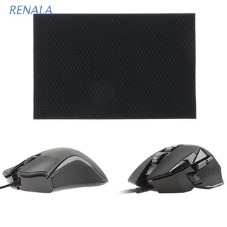 RENA Handmade Suck Sweat Gaming Mice Skin Silica Gel Anti-Slip Mouse Grips Tape for Logitec h Razer Gaming Mouse 1 Pack Black