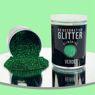 Pó Decorativo COMESTÍVEL Glitter Verde - Sonho Fino - 5G