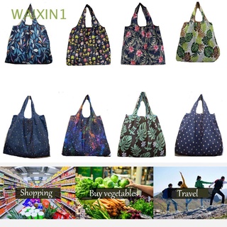 WAIXIN1 BIG Eco-Friendly Fashion Folding Organizator Reusable Portable Handbag Folding Shopping Bag