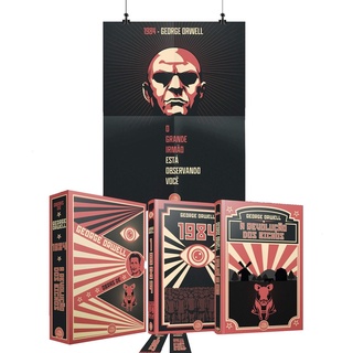 Box Obras De George Orwell + Pôster + Marcadores + Cards (4)