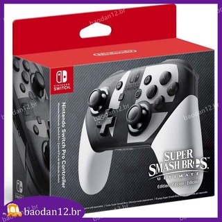 Autêntico e 100% original Nintendo Switch Pro Controller 6 meses de garantia Super Smash Bros Mario Switch