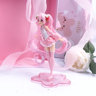 Mxfashione Boneco Fofo De Pvc Com Sakura Rosa / Figura / Multicolorido Para Miku / Hatsune / Miku (8)