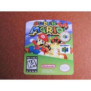 Label (Etiqueta) adesiva para cartucho de Nintendo 64 - Super Mario 64 - tenho vários títulos disponíveis - Qualidade Fabi Game Artes (1)